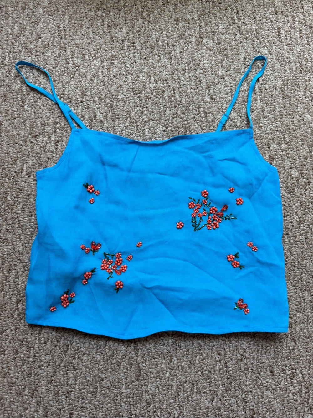 NWT STAUD Beaded Cami Tank Top